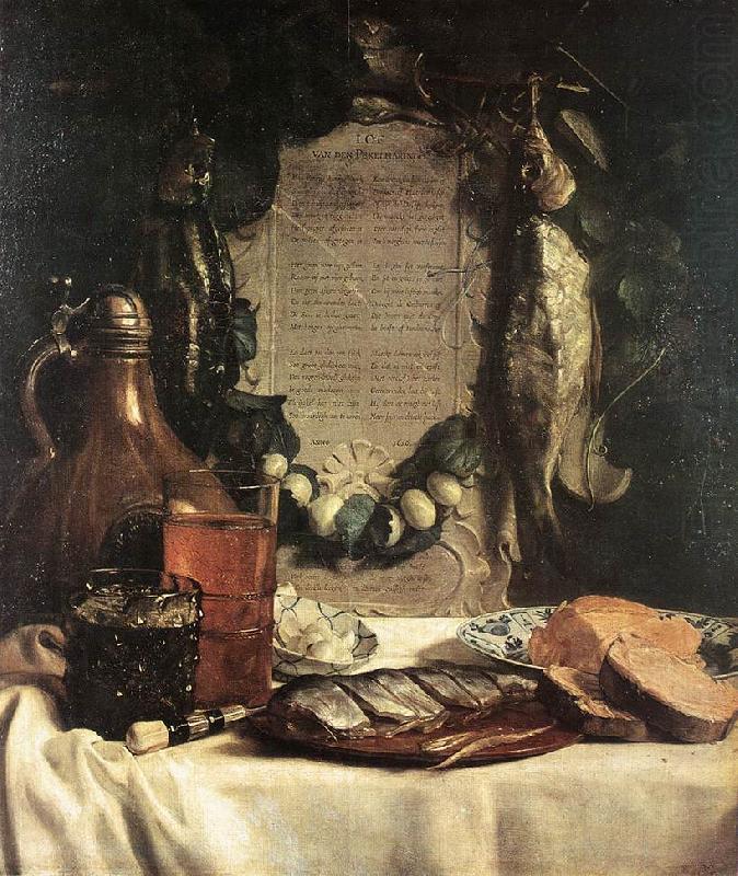 BRAY, Joseph de Still-life in Praise of the Pickled Herring df china oil painting image